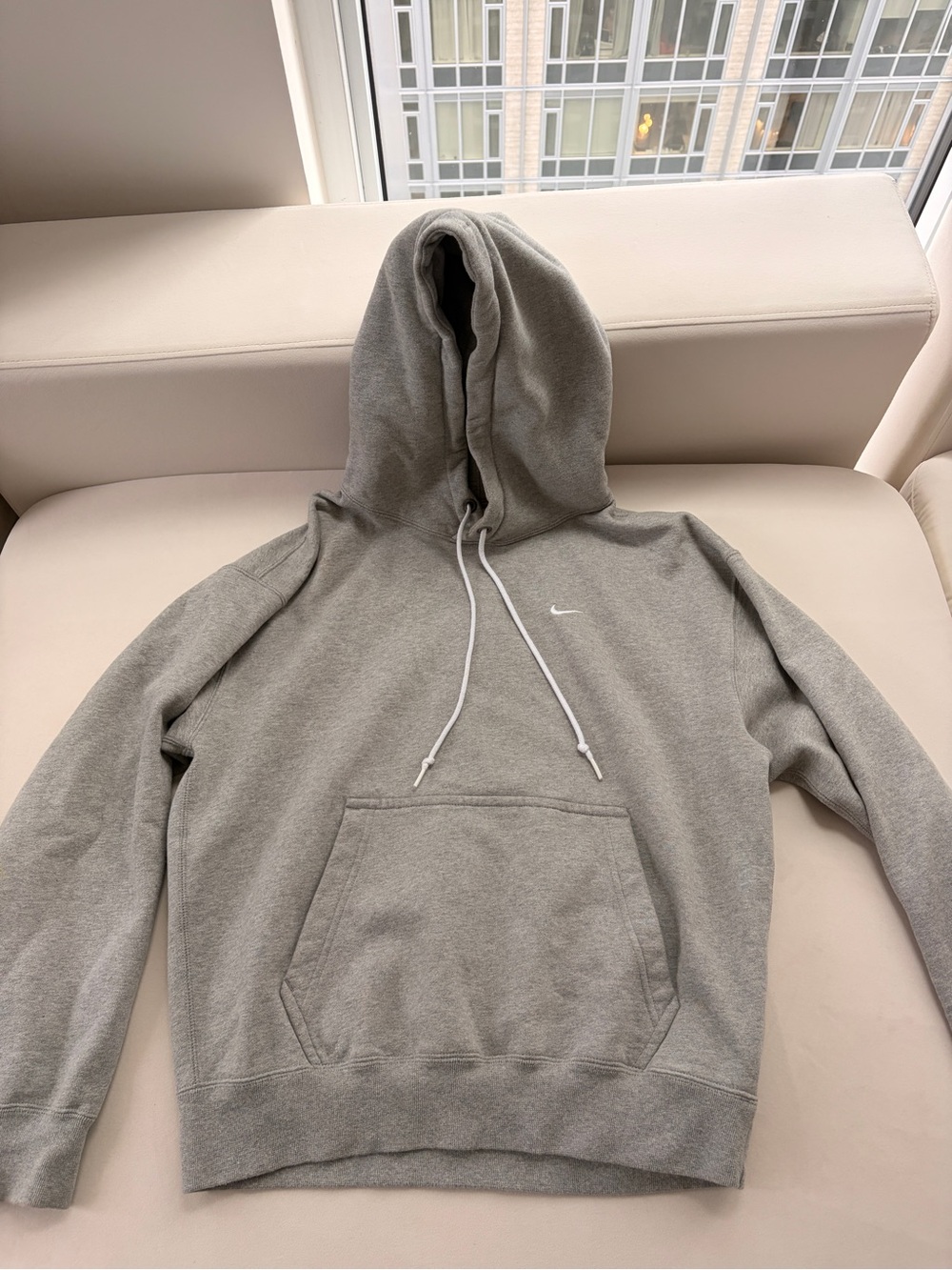 Nike Grey Hooded Pullover Sweatshirt